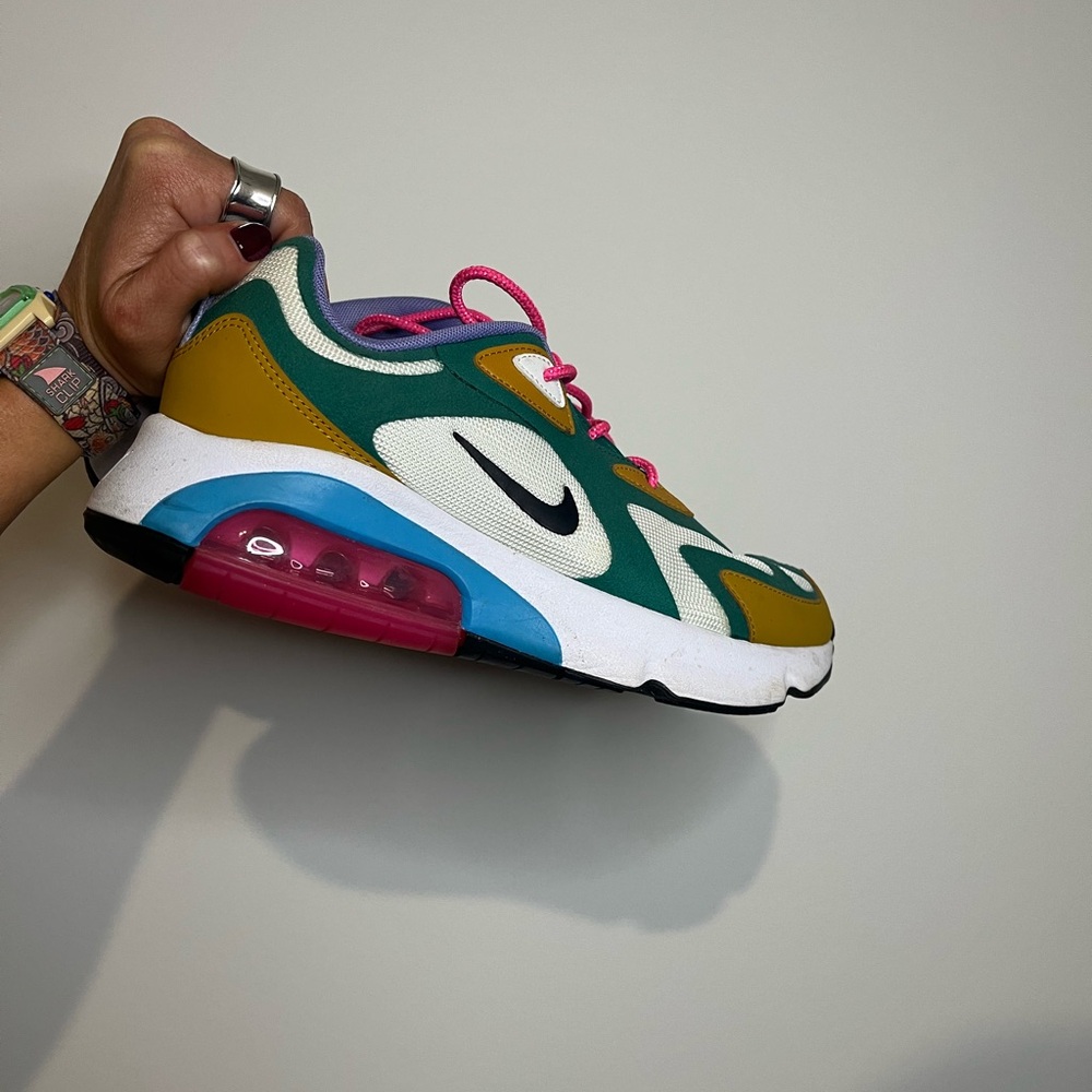 Nike Women's Sneakers - White, Green, Gold, Pink, Blue